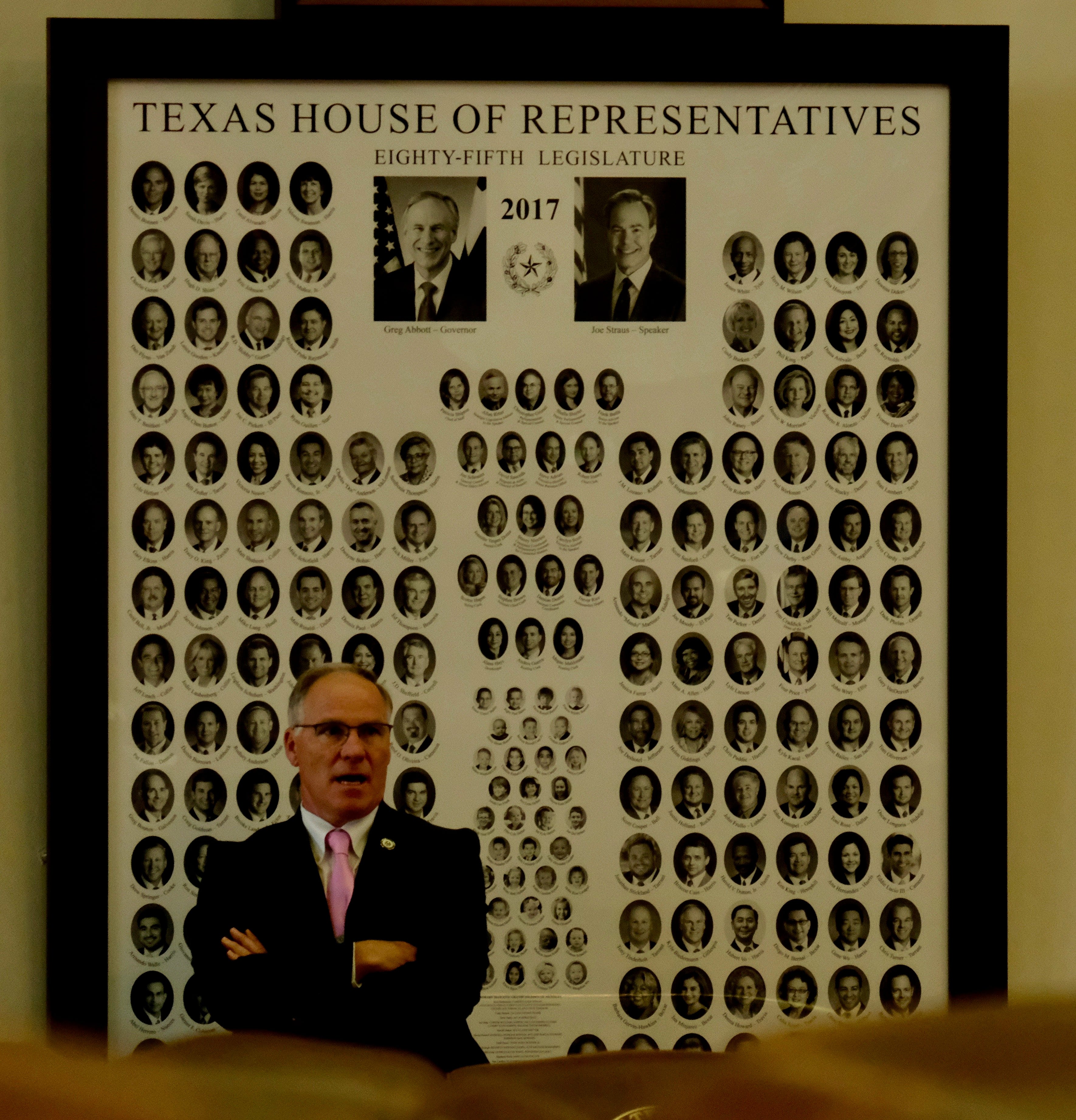Rep. Kyle Biedermann, R-Fredericksburg, shown here in Texas House in 2019, failed with a 2019 bill to have his hometown designation switched from Polka Capital of Texas to Wine Capital of Texas.